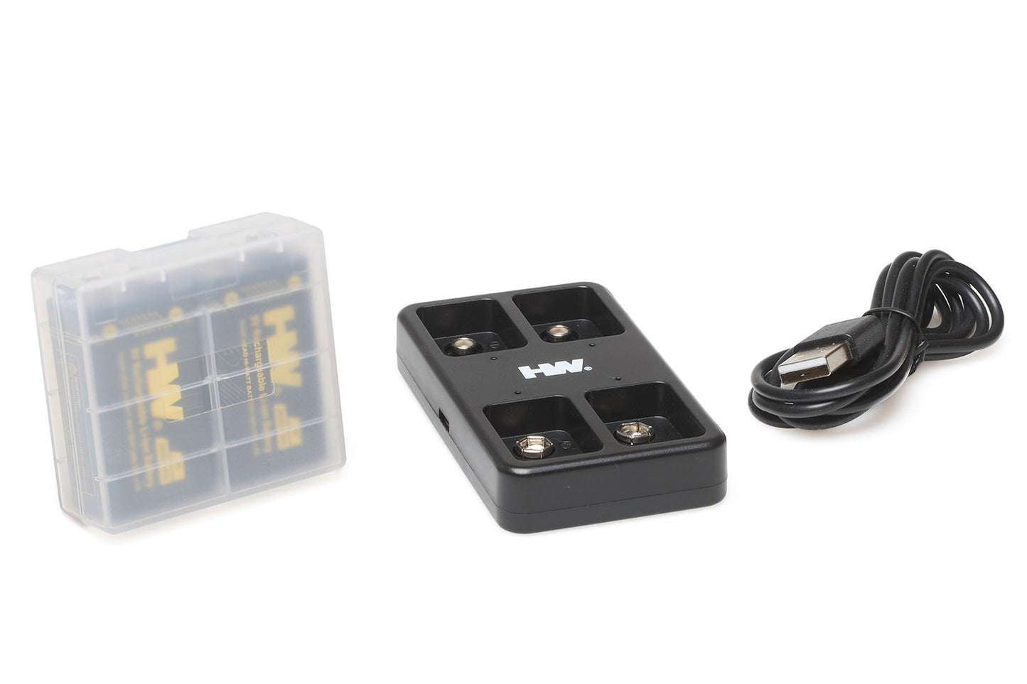 Battery Charger and 4 Rechargeable Batteries