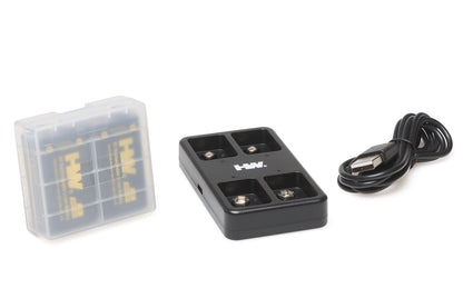 Battery Charger and 4 Rechargeable Batteries
