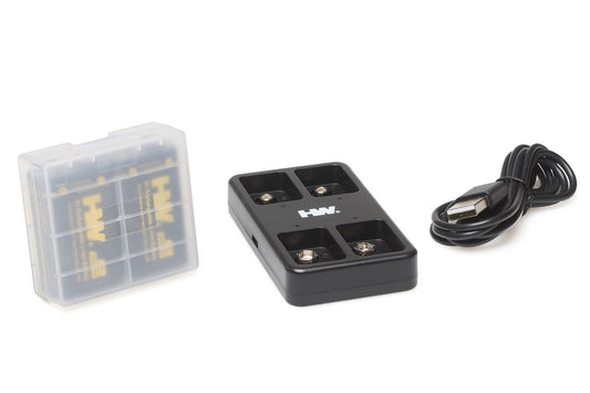 Battery Charger and 4 Rechargeable Batteries
