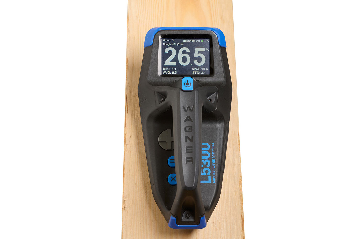 L5300 Industrial Hand-held Wood Moisture Meter (Compatible with Stack Probe)