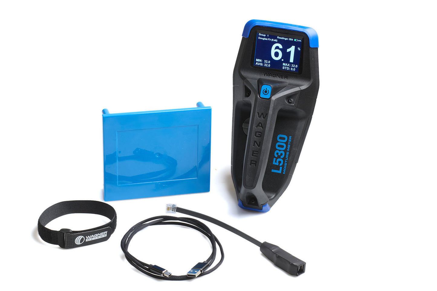 L5300 Industrial Hand-held Wood Moisture Meter (Compatible with Stack Probe)