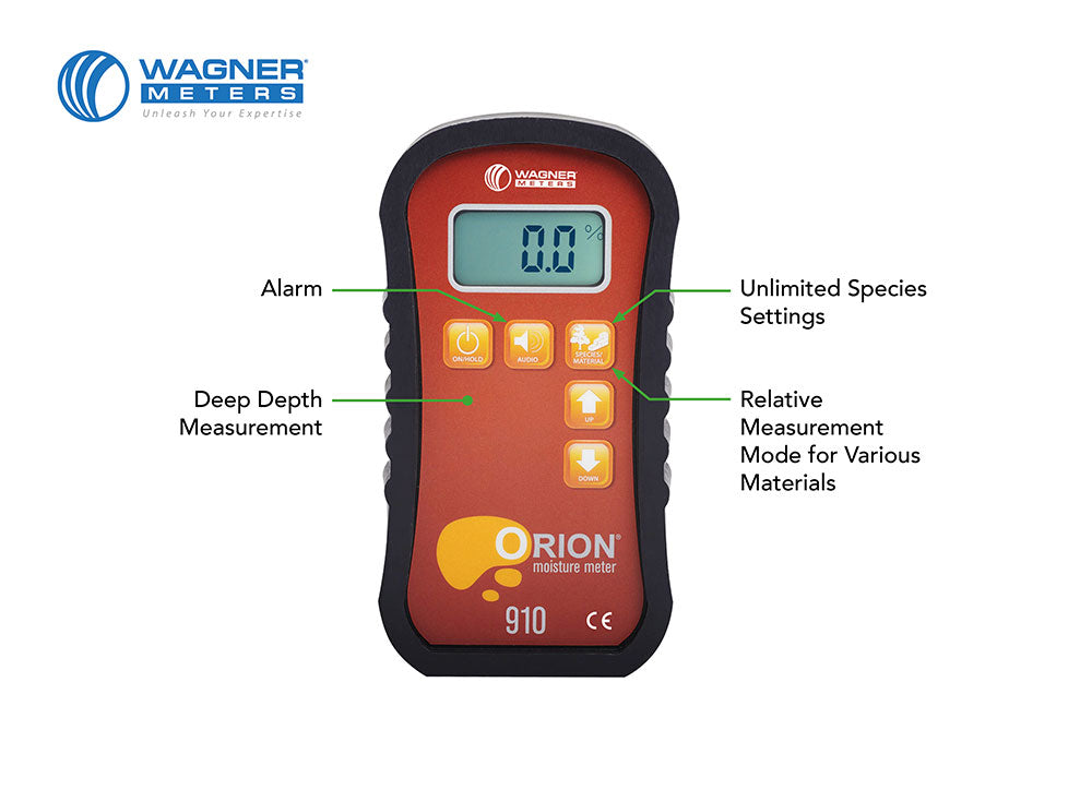 deep soil moisture meter Orion 910 Deep Depth Pinless Wood Moisture Meter