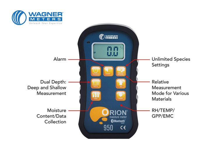 bluetooth soil moisture meter Orion 950 Smart Pinless Wood Moisture Meter